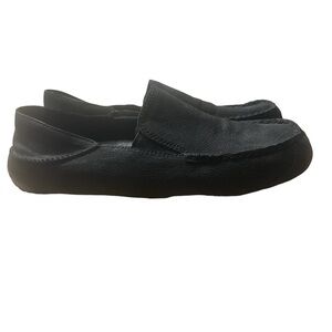 UGG Men's Driving Loafer in Classic Black Leather Size 12